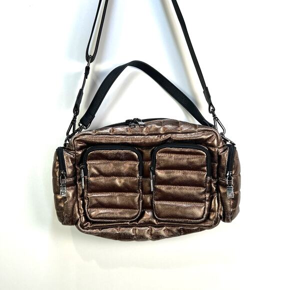 Think Royln Rose Gold Canvas Quilted Crossbody - Picture 1 of 11